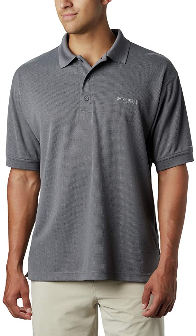 Columbia Mens PFG Perfect Cast Golf Polo Shirts