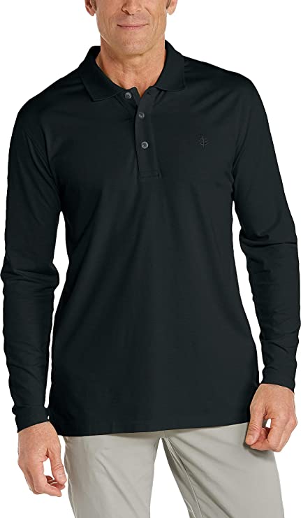 Coolibar Mens UPF 50+ Coppitt Weekend Golf Polo Shirts