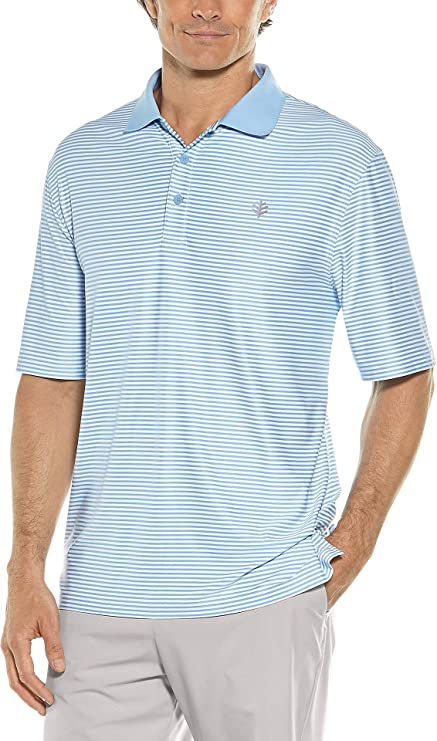 Coolibar Mens UPF 50+ Erodym Short Sleeve Golf Polo Shirts