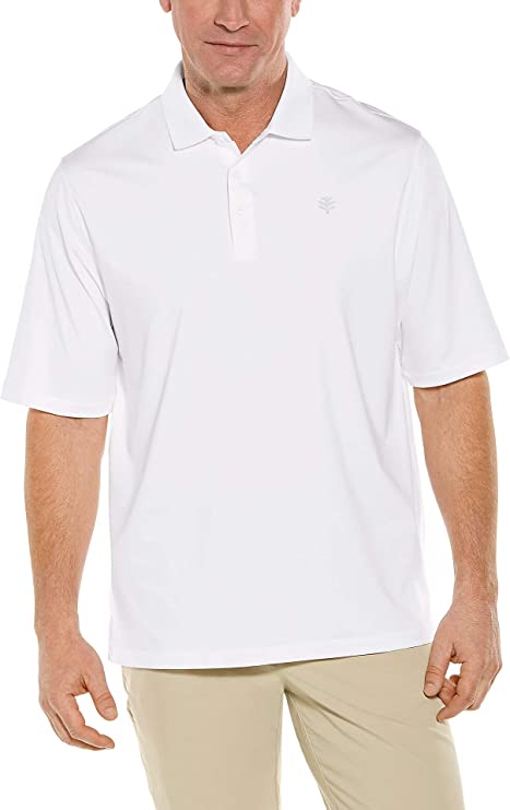 Coolibar Mens UPF 50+ Erodym Short Sleeve Golf Polo Shirts