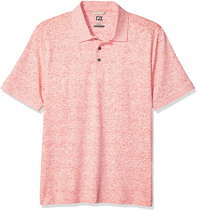 Mens Cutter & Buck Drytec Cotton Jersey UPF 35+ Golf Polo Shirts