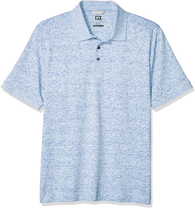 Cutter & Buck Mens Drytec Cotton Jersey UPF 35+ Golf Polo Shirts