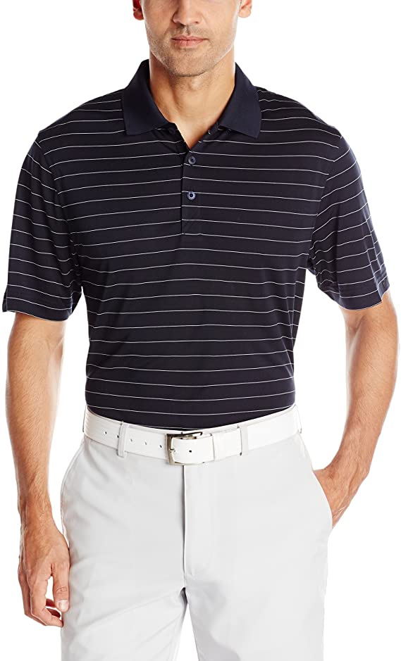 Cutter & Buck Mens Drytec Franklin Stripe Golf Polo Shirts