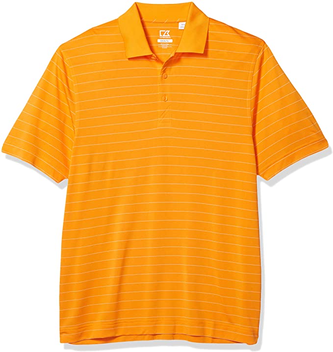 Cutter & Buck Mens Drytec Franklin Stripe Golf Polo Shirts
