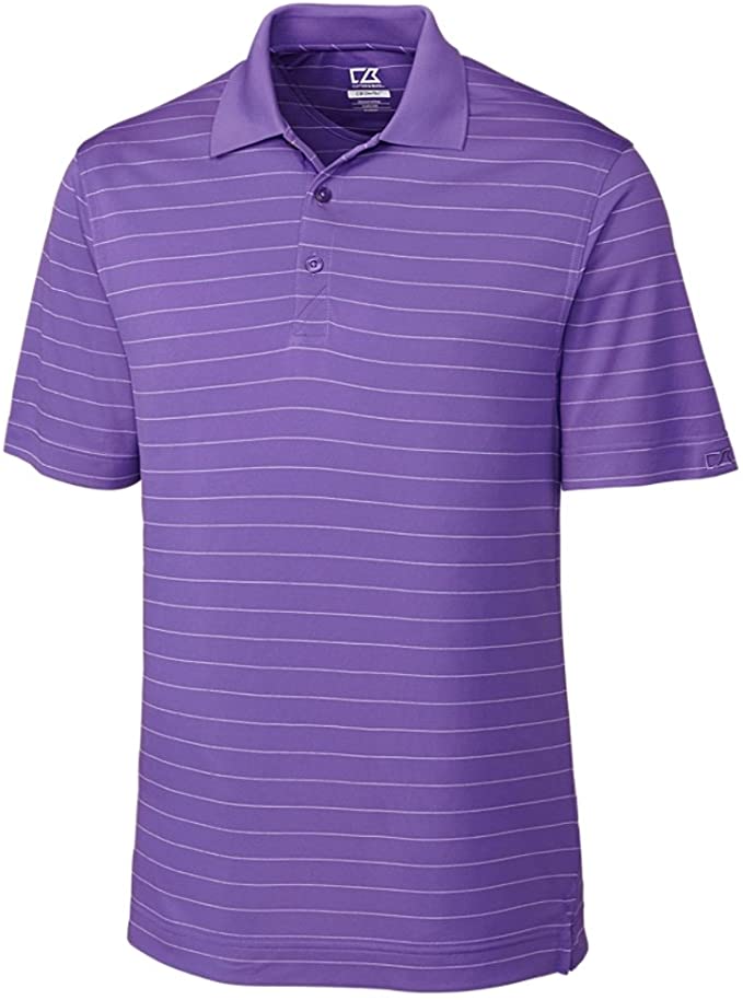 Cutter & Buck Mens Drytec Franklin Stripe Golf Polo Shirts