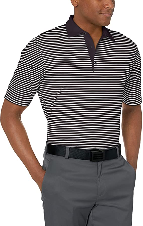 Mens Greg Norman Bar Stripe Golf Polo Shirts