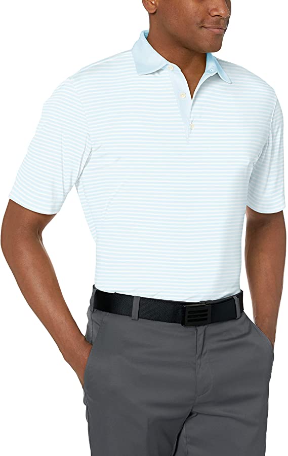 Greg Norman Mens Bar Stripe Golf Polo Shirts