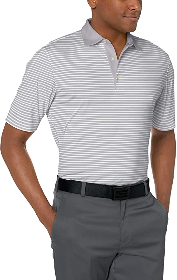 Greg Norman Mens Bar Stripe Golf Polo Shirts