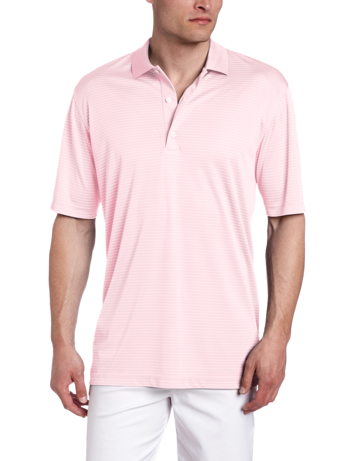 Greg Norman Fine Line Stripe Golf Polo Shirts