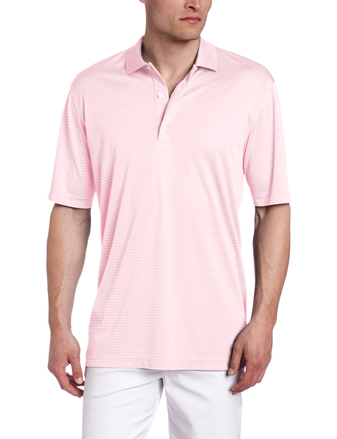 Greg Norman Fine Line Stripe Golf Polo Shirts