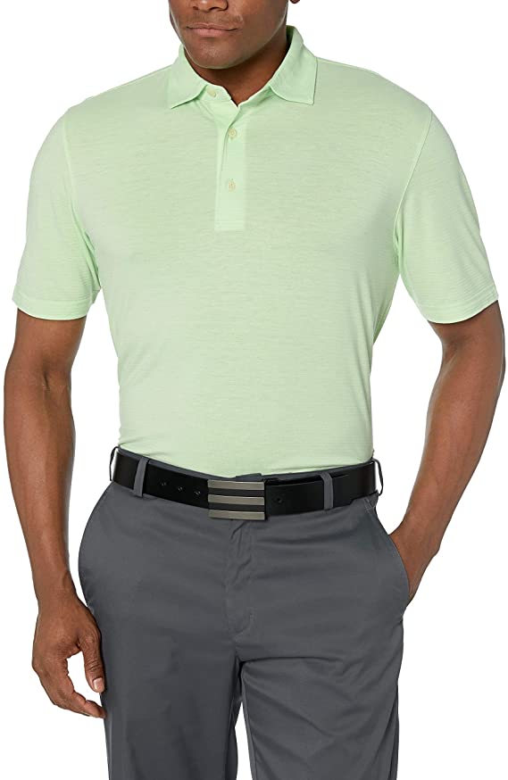 Greg Norman Mens Foreward Series Heathered Stripe Golf Polo Shirts