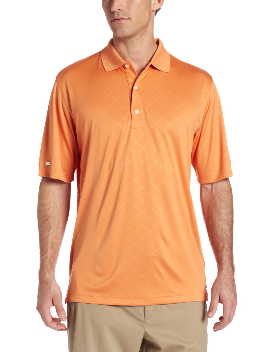 Greg Norman Mens Imperial Embossed Polo Shirts