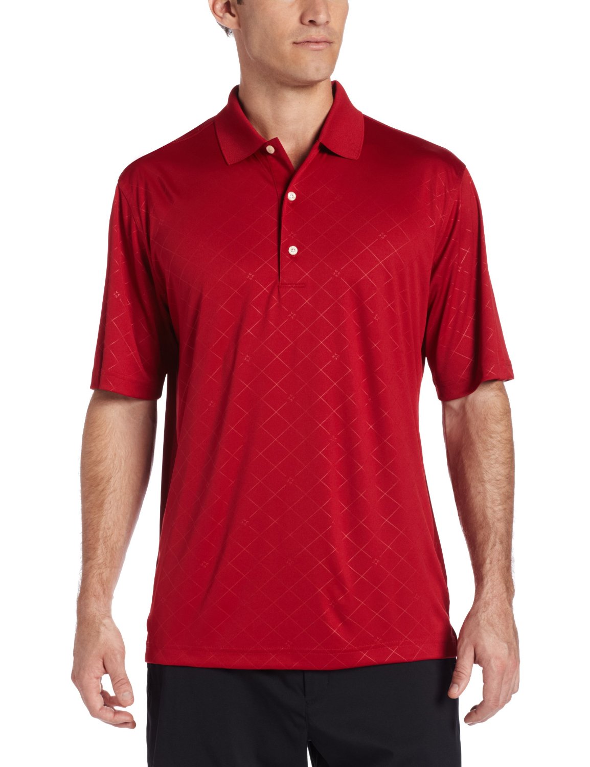 Greg Norman Mens Imperial Embossed Golf Shirts