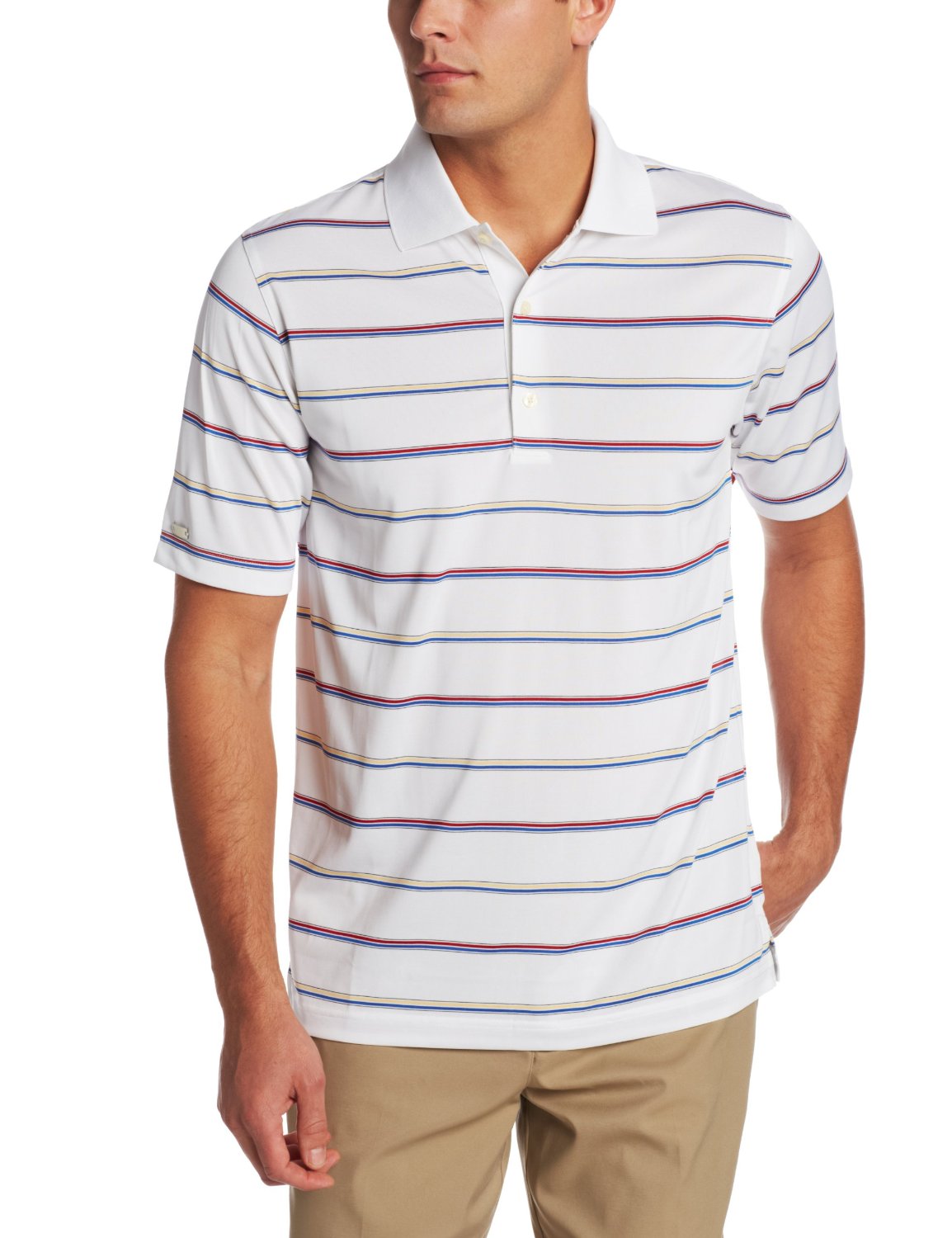 Greg Norman Multi Stripe Golf Polo Shirts