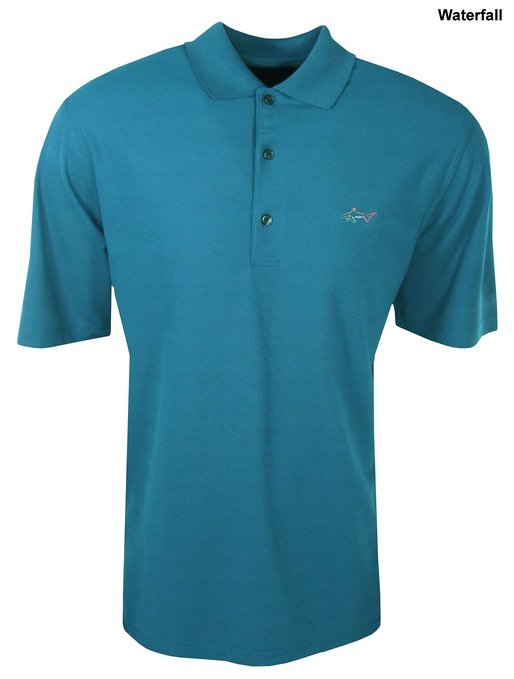 Greg Norman Performance Play Dry Solid Golf Polo Shirts