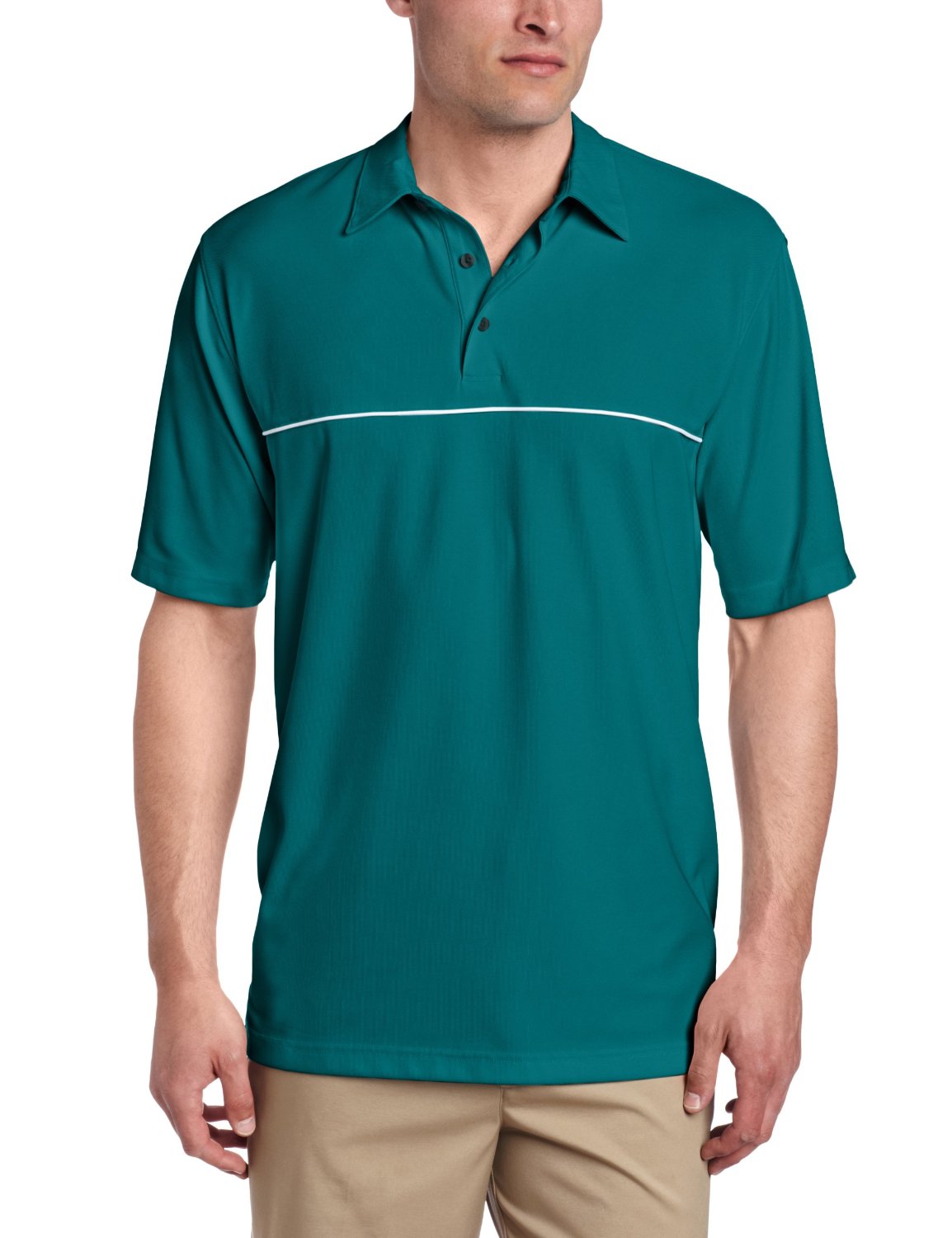 Greg Norman ProTek Engineered Stripe Golf Polo Shirts
