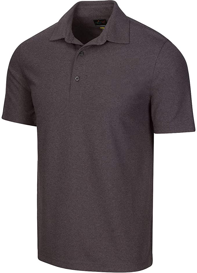 Greg Norman Mens ProTek Heathered Micro Pique Golf Polo Shirts