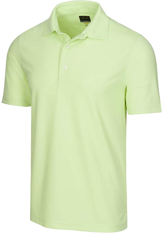 Greg Norman Mens ProTek Heathered Micro Pique Golf Polo Shirts