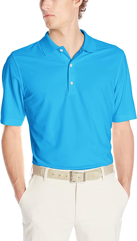 Greg Norman Mens ProTek Micro Pique Solid Golf Polo Shirts
