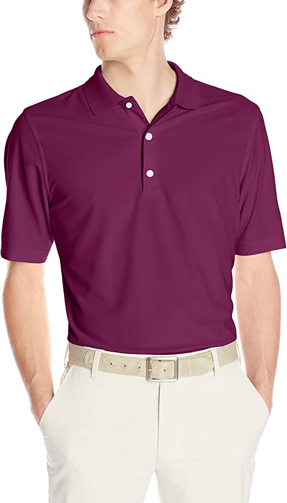 Greg Norman Mens ProTek Micro Pique Solid Golf Polo Shirts