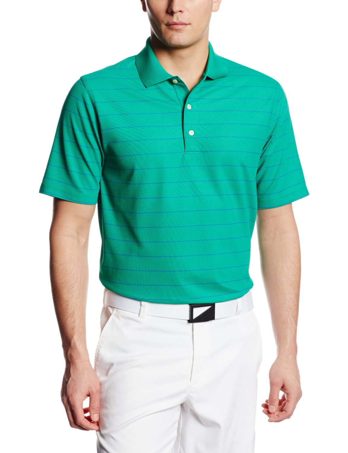 Mens ProTek Micro Pique Stripe Golf Polo Shirts
