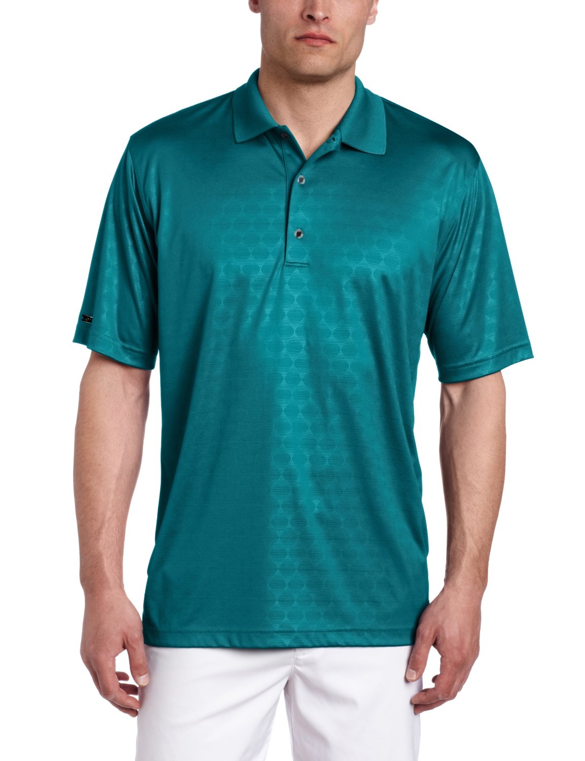 Greg Norman Mens Royal Embossed Golf Shirts