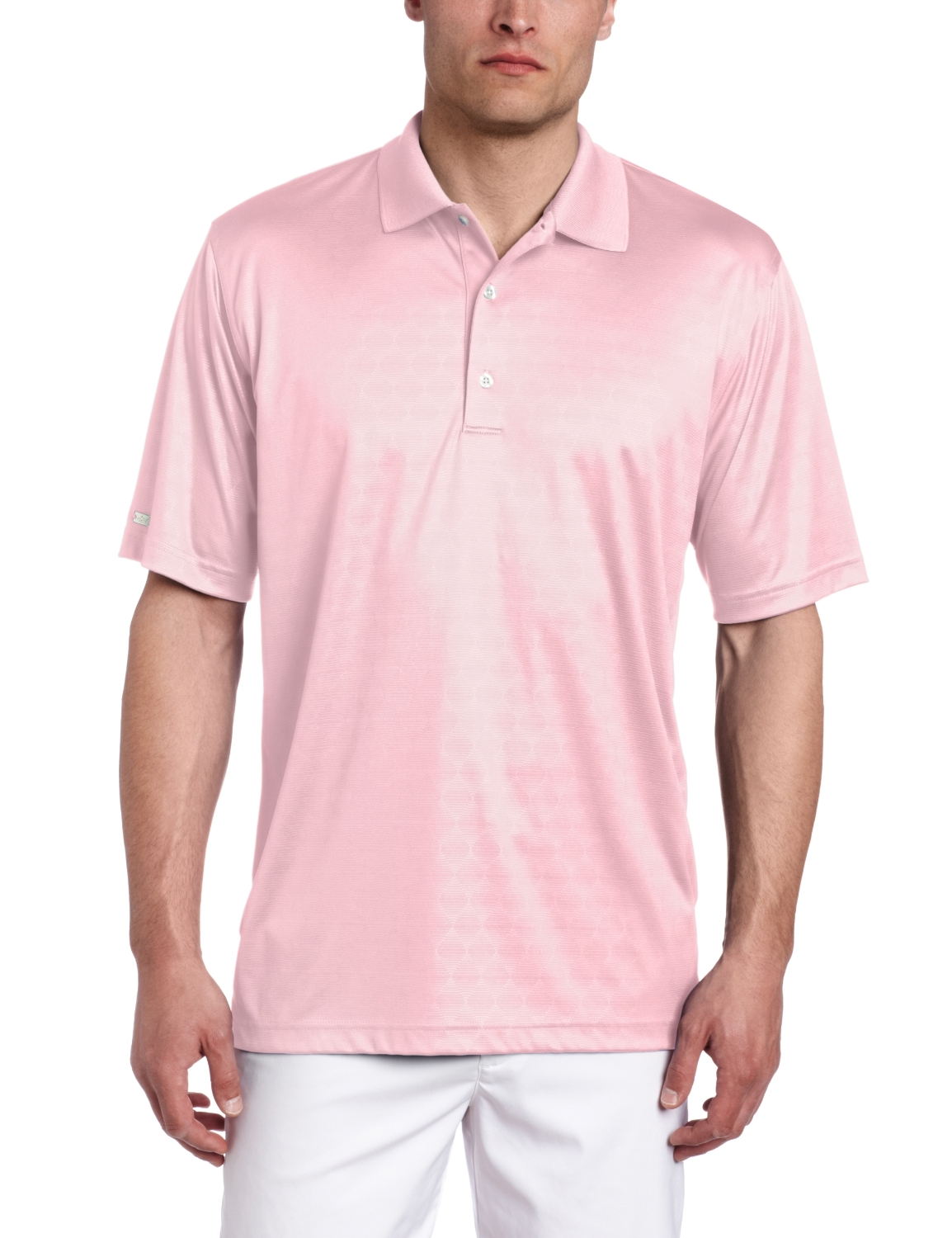 Mens Greg Norman Royal Embossed Golf Polo Shirts