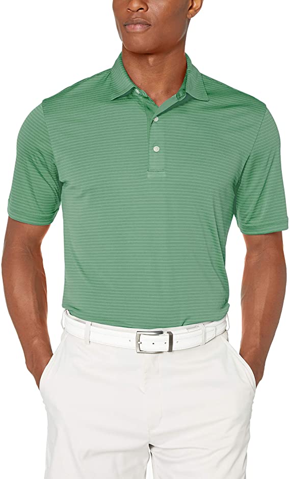 Greg Norman Mens Shadow Stripe Golf Polo Shirts