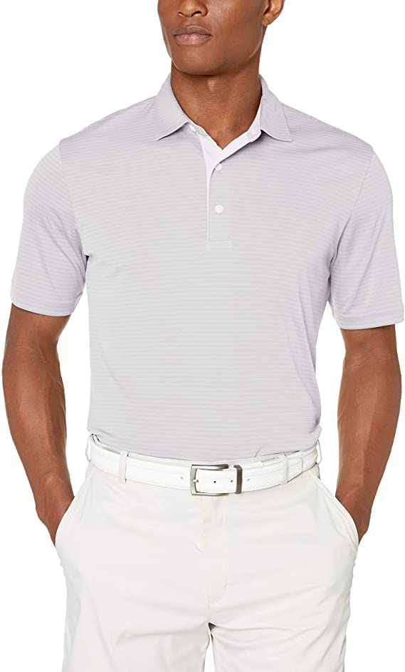 Greg Norman Mens Shadow Stripe Golf Polo Shirts