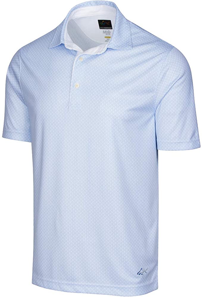 Greg Norman Mens Sharkfin Foulard Golf Polo Shirts