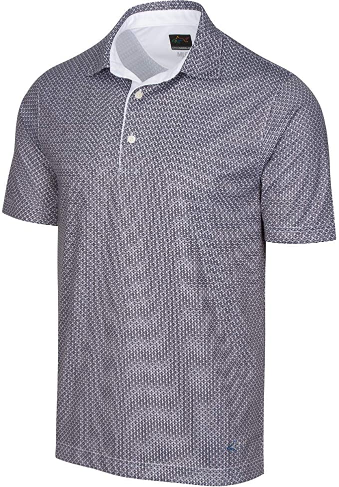Greg Norman Mens Sharkfin Foulard Golf Polo Shirts