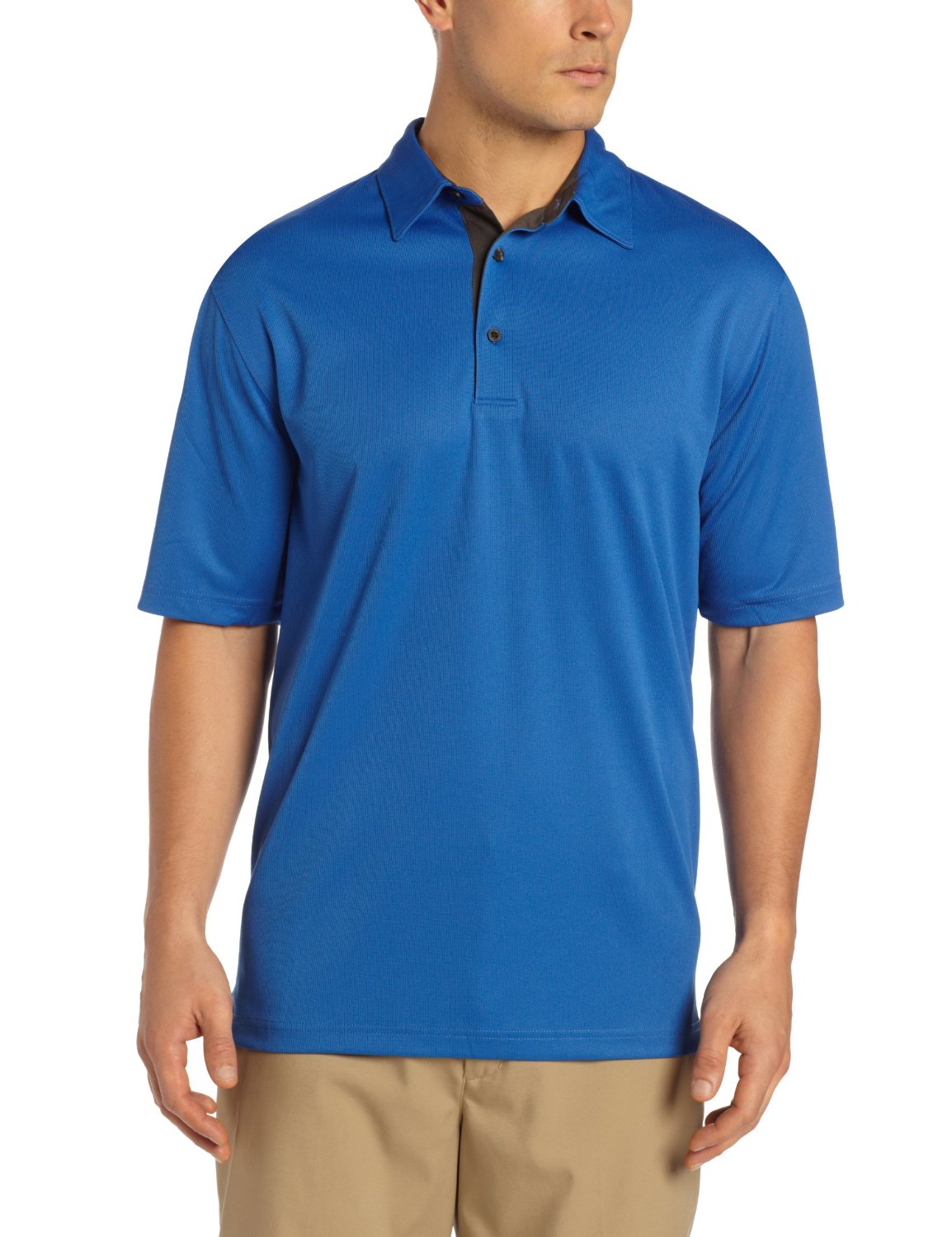 Mens Greg Norman SorbTek Honeycomb Solid Golf Polo Shirts