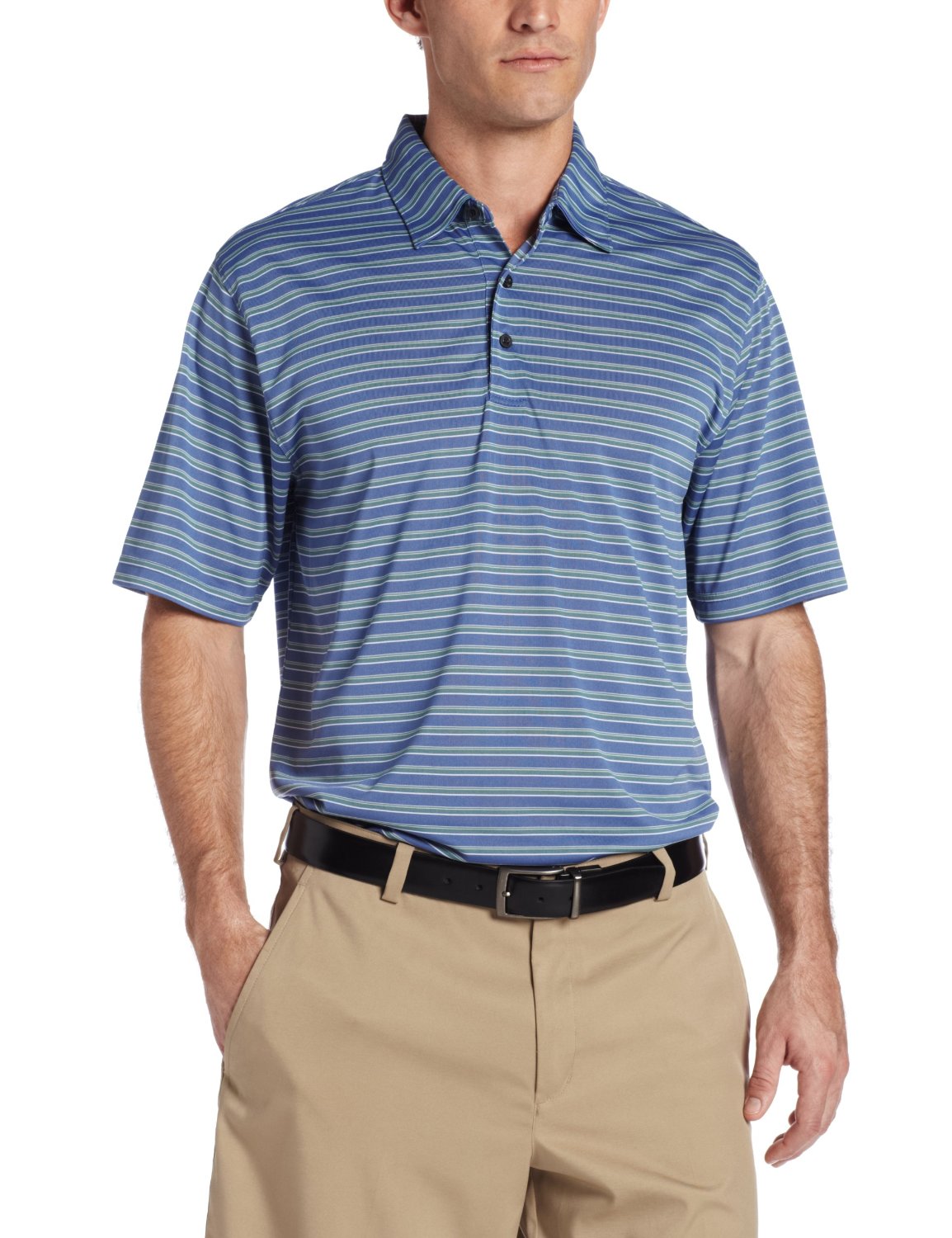 Mens Sorbtek Multi Stripe Golf Polo Shirts