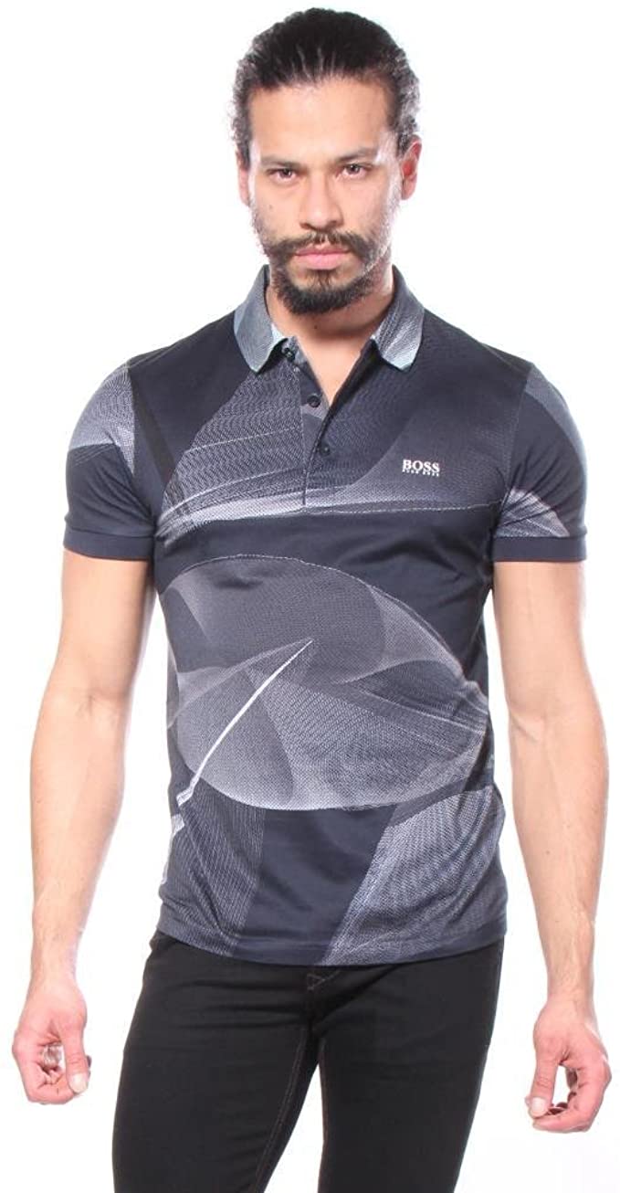 Mens Hugo Boss Paule 5 Slim-Fit Golf Polo Shirts