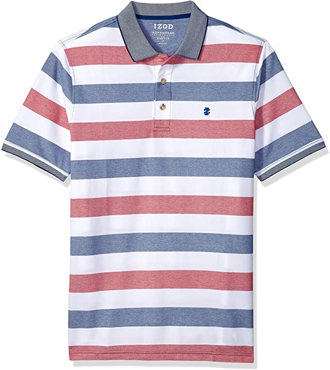 Mens Izod Advantage Feeder Stripe Golf Polo Shirts