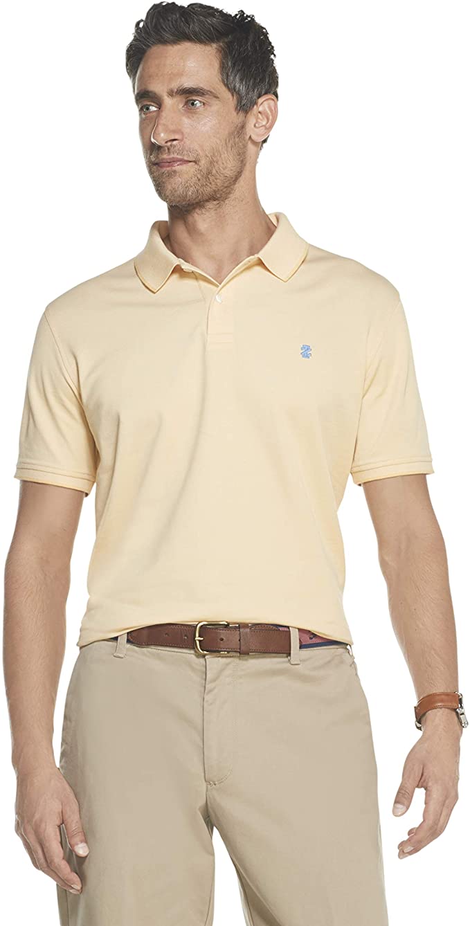 Izod Mens Advantage Performance Heather Golf Polo Shirts