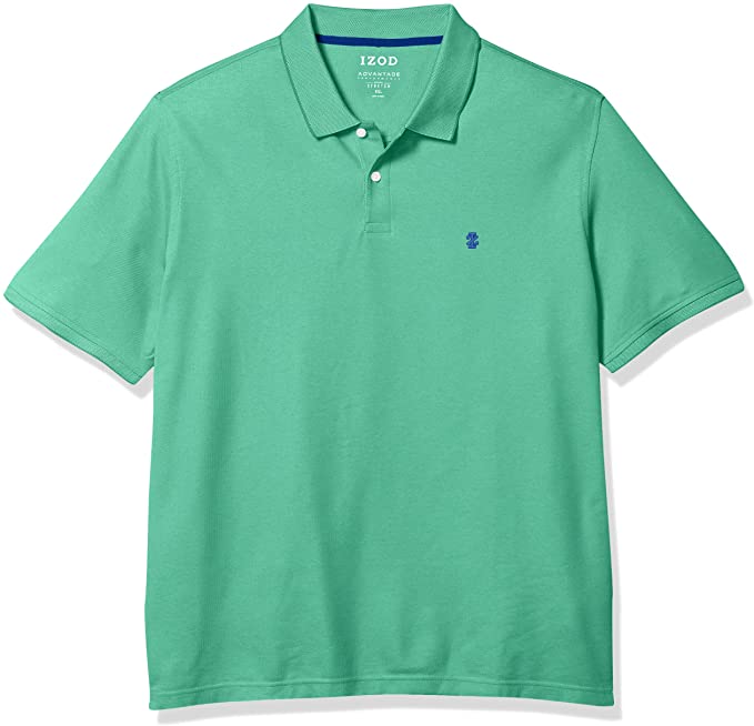 Izod Mens Advantage Performance Solid Golf Polo Shirts