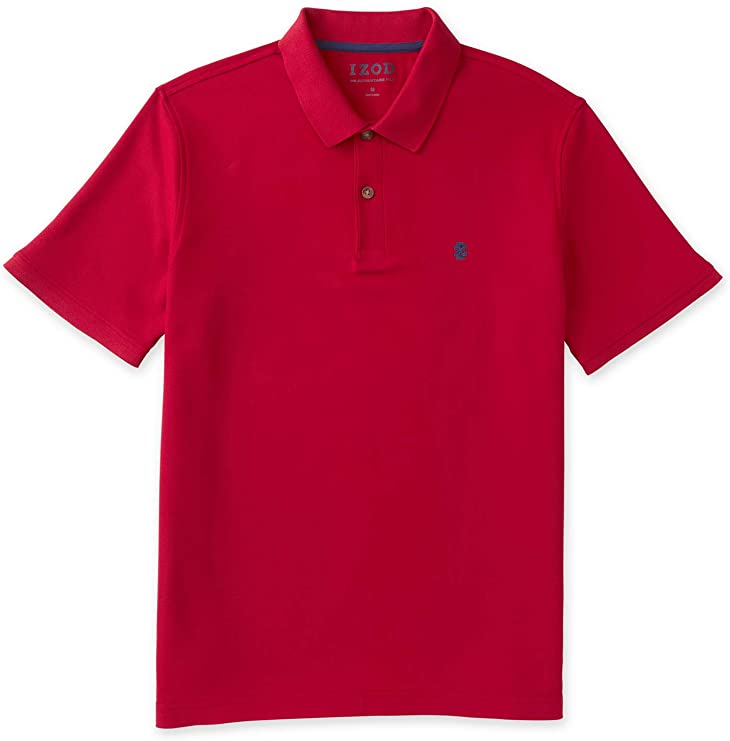 Izod Mens Advantage Performance Solid Golf Polo Shirts