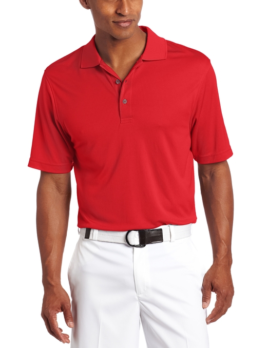 Izod Basic Short Sleeve Solid Grid Golf Polo Shirts