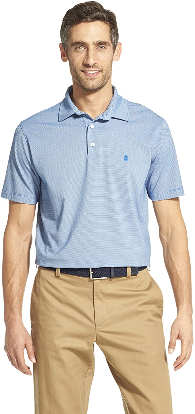 Izod Mens Breeze Solid Golf Polo Shirts