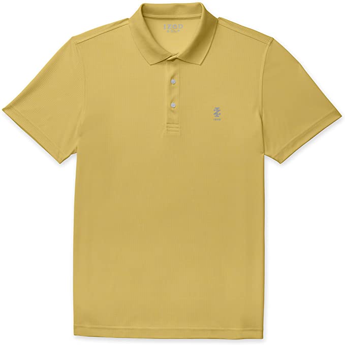 Mens Izod Champion Grid Solid Golf Polo Shirts