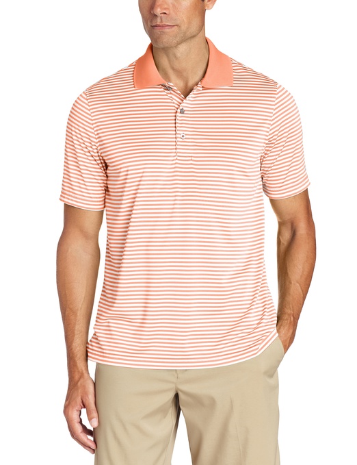 Mens Izod Feeder Stripes Golf Performance Polo Shirts