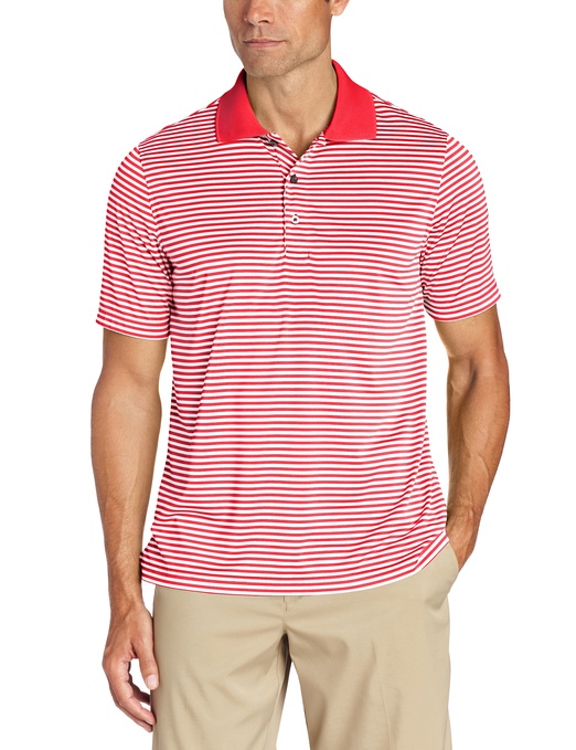 Mens Feeder Stripes Golf Performance Polo Shirts