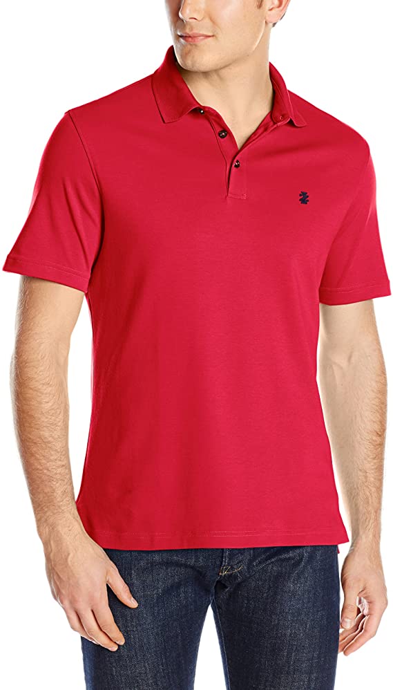 Izod Mens Heritage Solid Pique Golf Polo Shirts