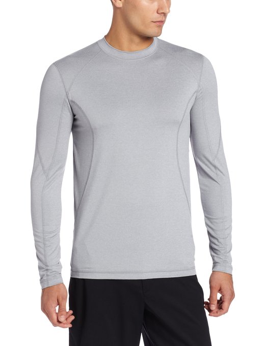 Mens Izod Long Sleeve Slim Fit Solid Crew Neck Golf Shirts