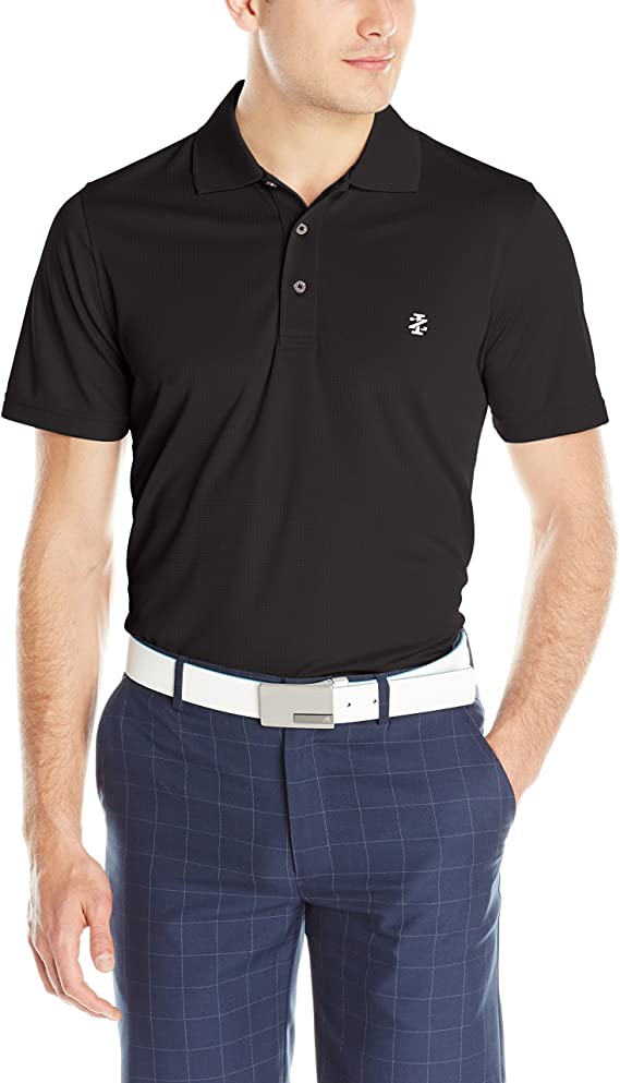 Izod Mens Performance Grid Stretch Golf Polo Shirts