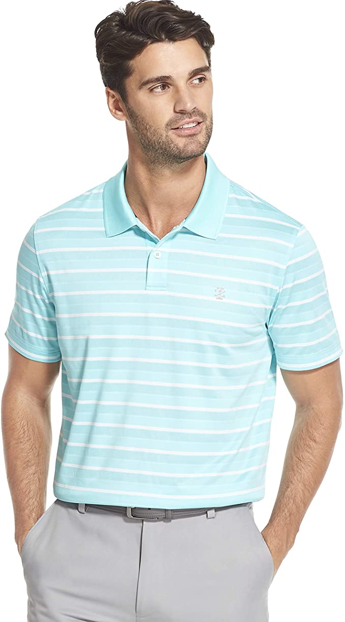 Mens Izod Prep Stripe Golf Polo Shirts