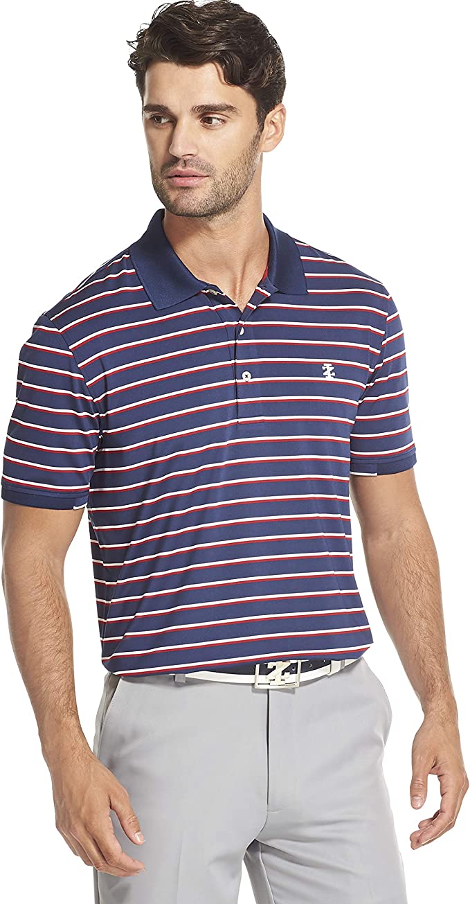 Izod Mens Short Sleeve Fashion Golf Polo Shirts