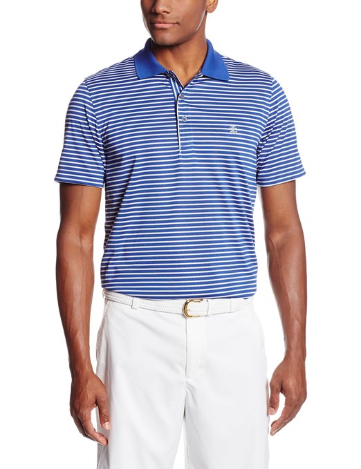 Izod Short Sleeve Feeder Stripe Golf Polo Shirts