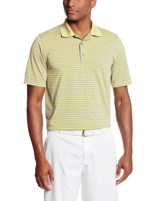 Mens Izod Short Sleeve Feeder Stripe Golf Polo Shirts
